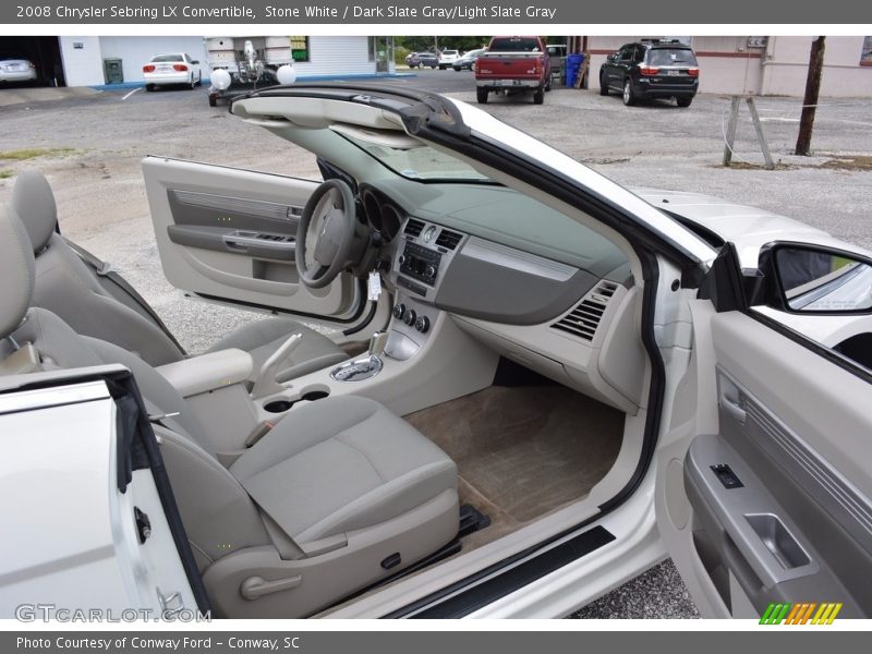 Stone White / Dark Slate Gray/Light Slate Gray 2008 Chrysler Sebring LX Convertible