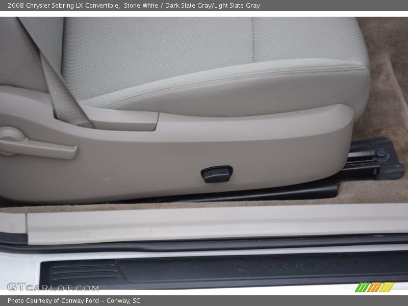 Stone White / Dark Slate Gray/Light Slate Gray 2008 Chrysler Sebring LX Convertible