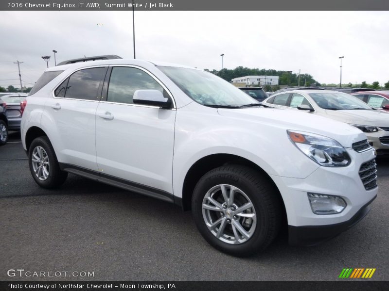 Summit White / Jet Black 2016 Chevrolet Equinox LT AWD