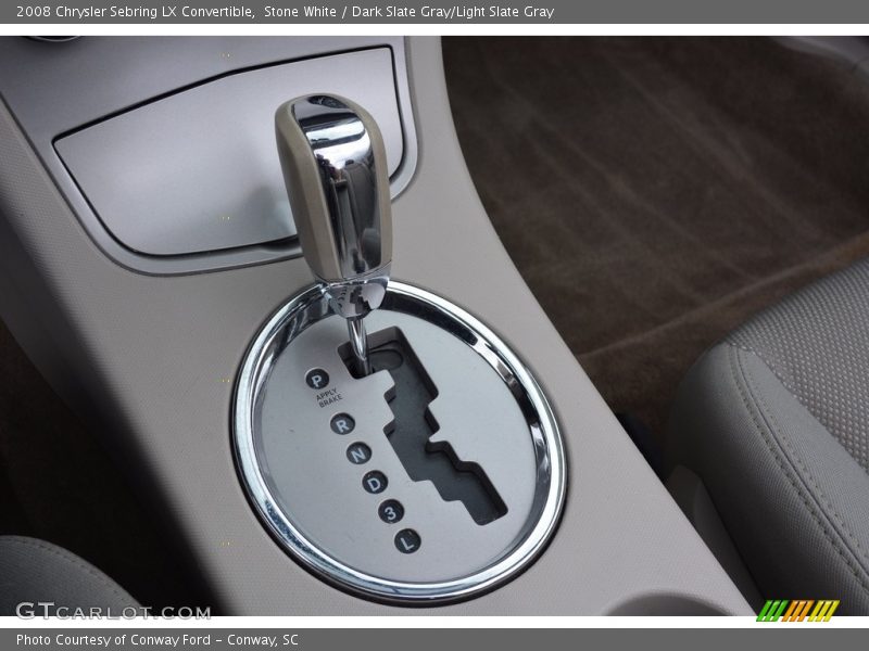 Stone White / Dark Slate Gray/Light Slate Gray 2008 Chrysler Sebring LX Convertible