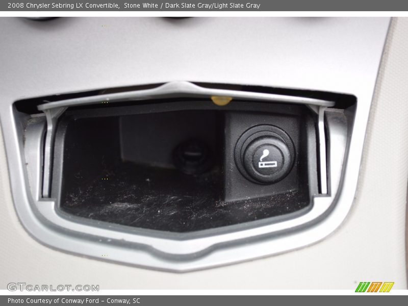 Stone White / Dark Slate Gray/Light Slate Gray 2008 Chrysler Sebring LX Convertible