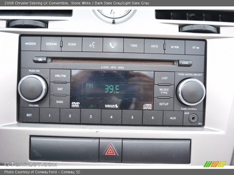 Stone White / Dark Slate Gray/Light Slate Gray 2008 Chrysler Sebring LX Convertible
