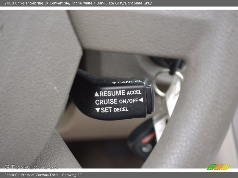 Stone White / Dark Slate Gray/Light Slate Gray 2008 Chrysler Sebring LX Convertible