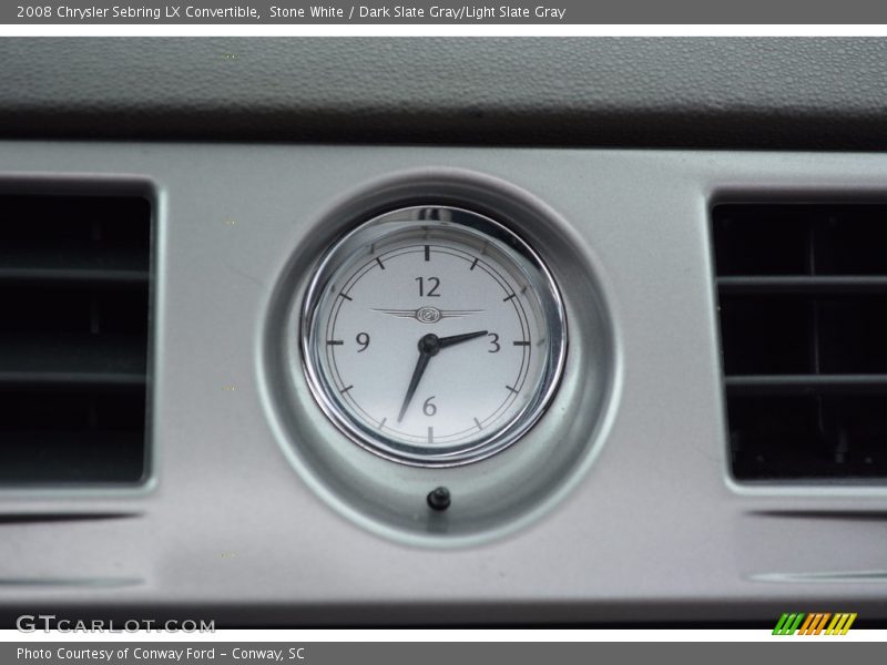 Stone White / Dark Slate Gray/Light Slate Gray 2008 Chrysler Sebring LX Convertible