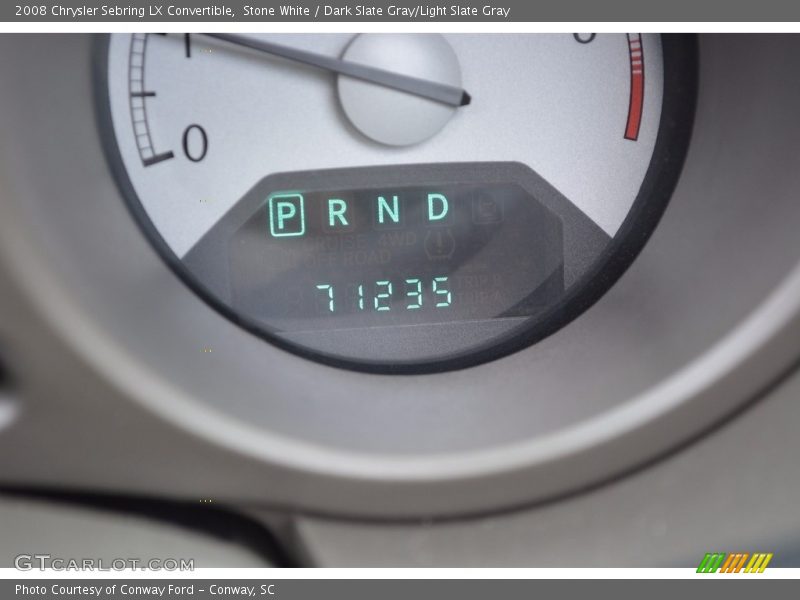 Stone White / Dark Slate Gray/Light Slate Gray 2008 Chrysler Sebring LX Convertible