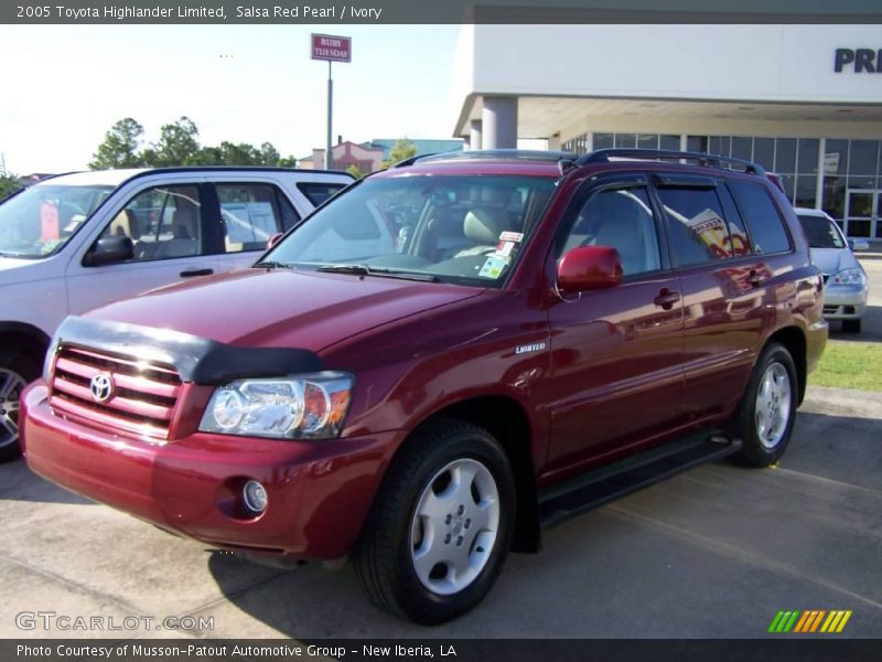 Salsa Red Pearl / Ivory 2005 Toyota Highlander Limited