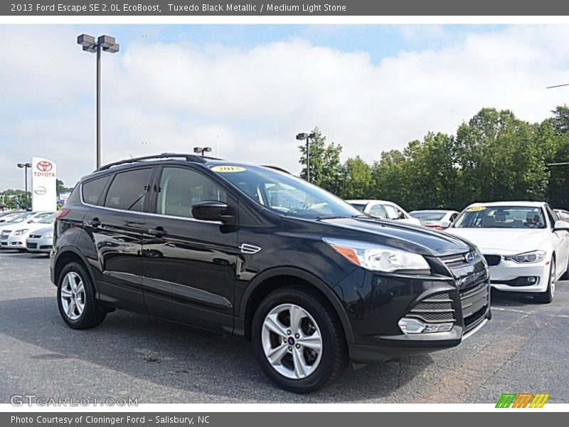 Tuxedo Black Metallic / Medium Light Stone 2013 Ford Escape SE 2.0L EcoBoost