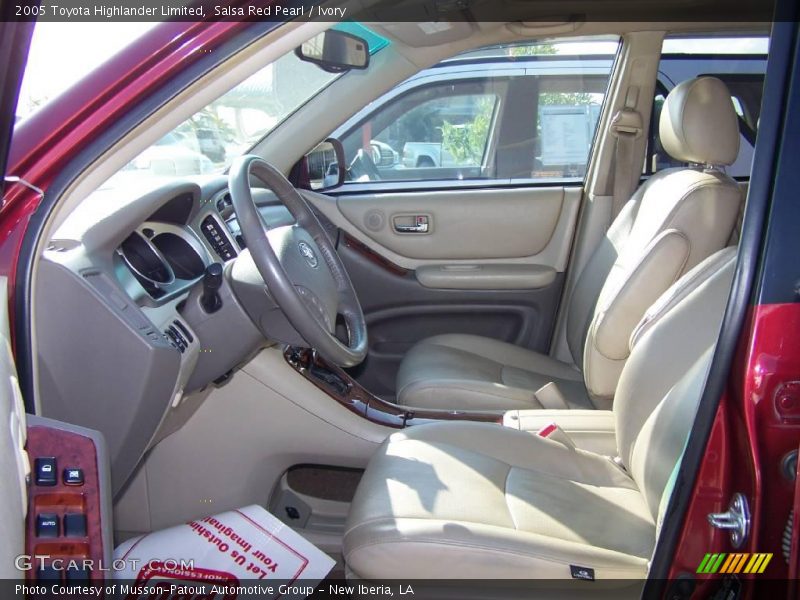 Salsa Red Pearl / Ivory 2005 Toyota Highlander Limited