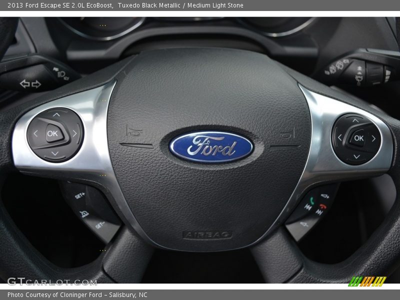Tuxedo Black Metallic / Medium Light Stone 2013 Ford Escape SE 2.0L EcoBoost