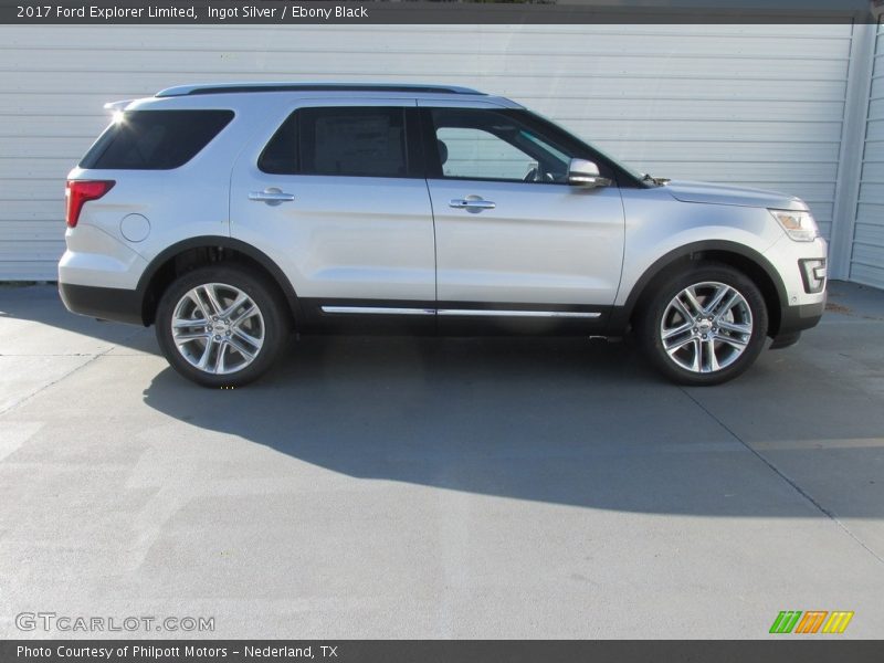 Ingot Silver / Ebony Black 2017 Ford Explorer Limited