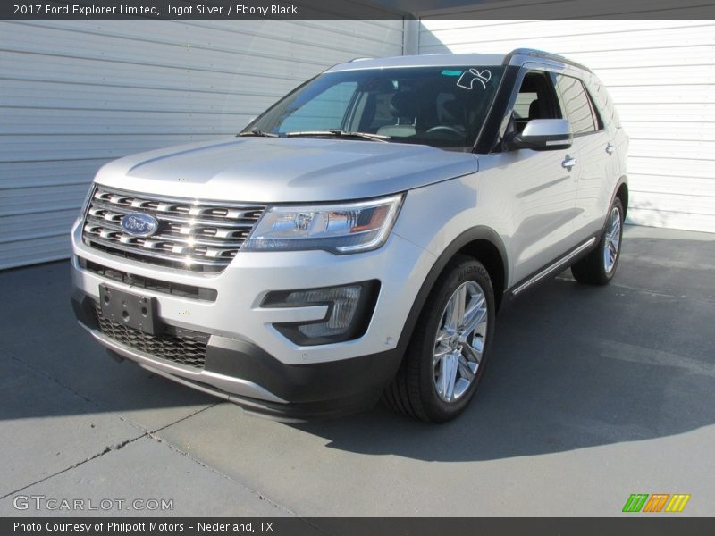 Ingot Silver / Ebony Black 2017 Ford Explorer Limited