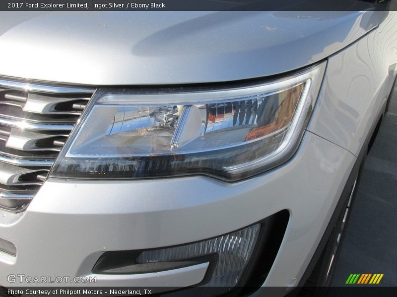 Ingot Silver / Ebony Black 2017 Ford Explorer Limited