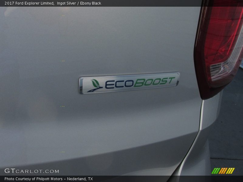 Ingot Silver / Ebony Black 2017 Ford Explorer Limited