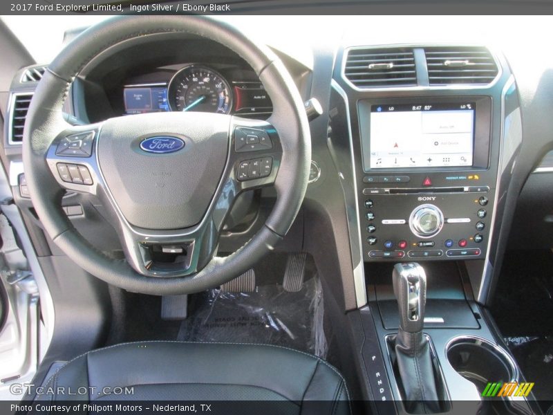 Ingot Silver / Ebony Black 2017 Ford Explorer Limited