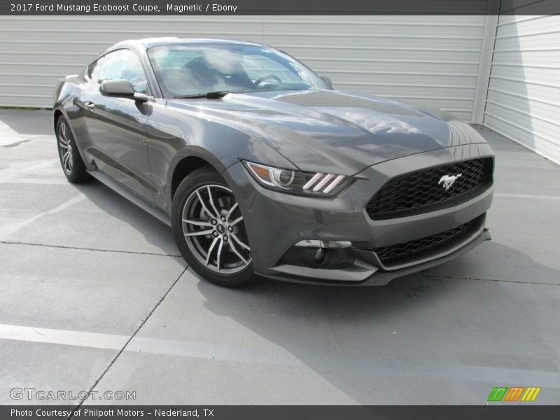 Magnetic / Ebony 2017 Ford Mustang Ecoboost Coupe