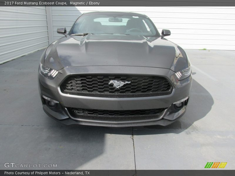 Magnetic / Ebony 2017 Ford Mustang Ecoboost Coupe