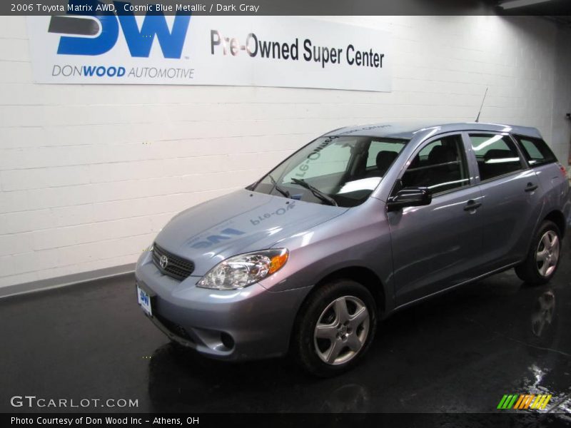 Cosmic Blue Metallic / Dark Gray 2006 Toyota Matrix AWD