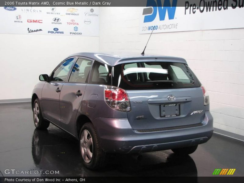 Cosmic Blue Metallic / Dark Gray 2006 Toyota Matrix AWD