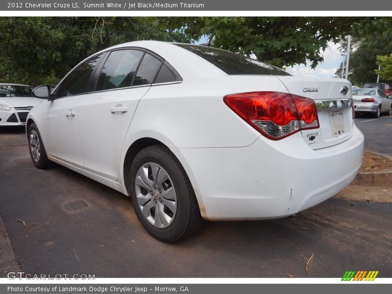 Summit White / Jet Black/Medium Titanium 2012 Chevrolet Cruze LS
