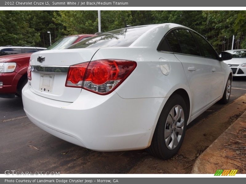 Summit White / Jet Black/Medium Titanium 2012 Chevrolet Cruze LS