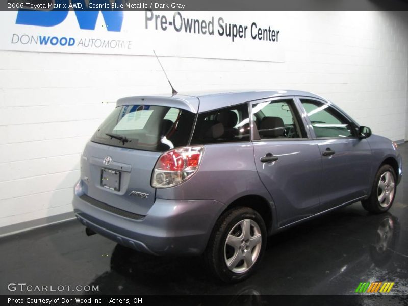 Cosmic Blue Metallic / Dark Gray 2006 Toyota Matrix AWD
