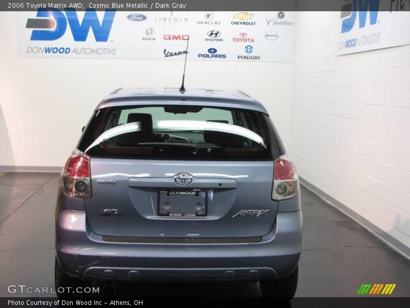 Cosmic Blue Metallic / Dark Gray 2006 Toyota Matrix AWD