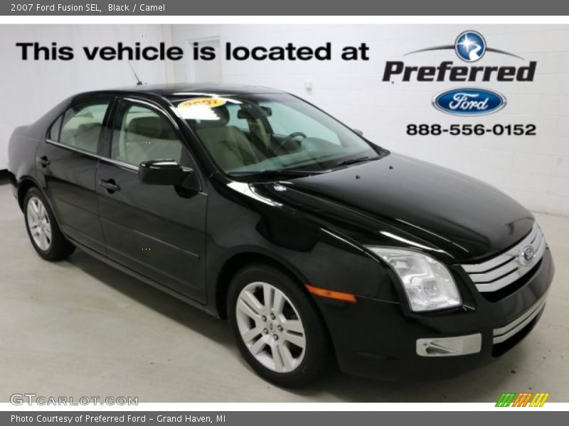Black / Camel 2007 Ford Fusion SEL