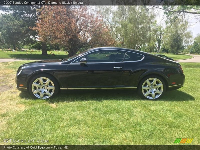 Diamond Black / Beluga 2007 Bentley Continental GT