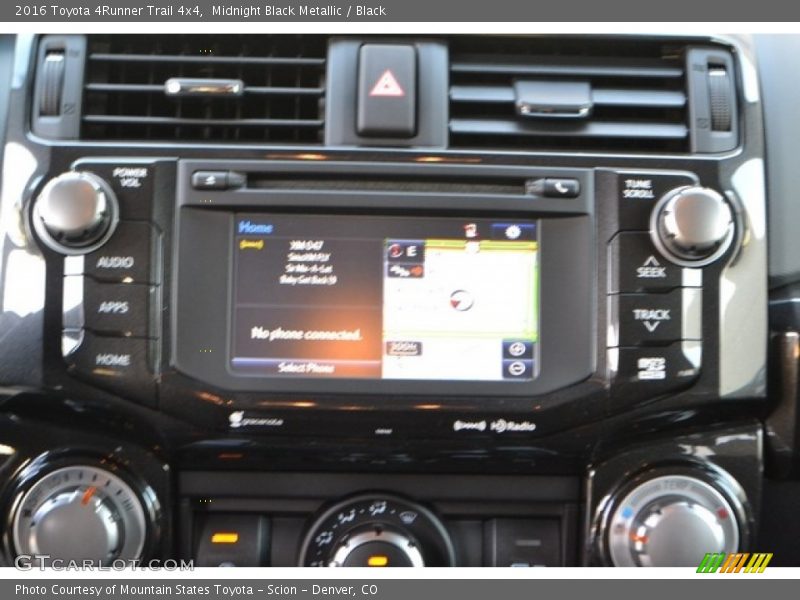 Midnight Black Metallic / Black 2016 Toyota 4Runner Trail 4x4