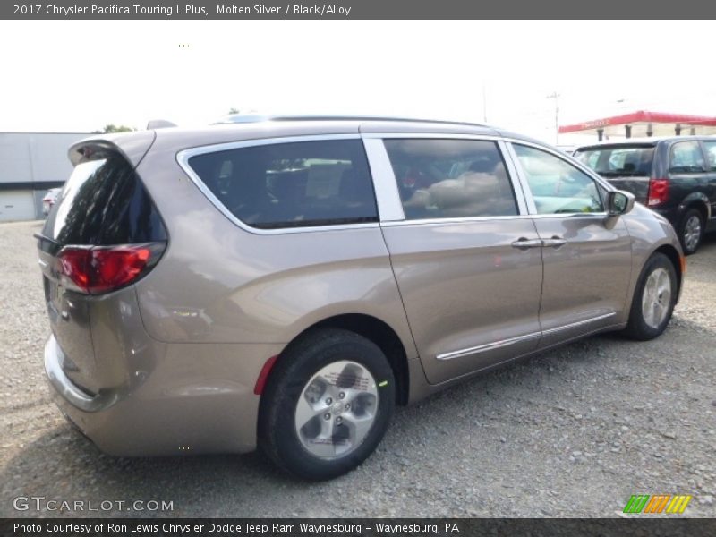 Molten Silver / Black/Alloy 2017 Chrysler Pacifica Touring L Plus