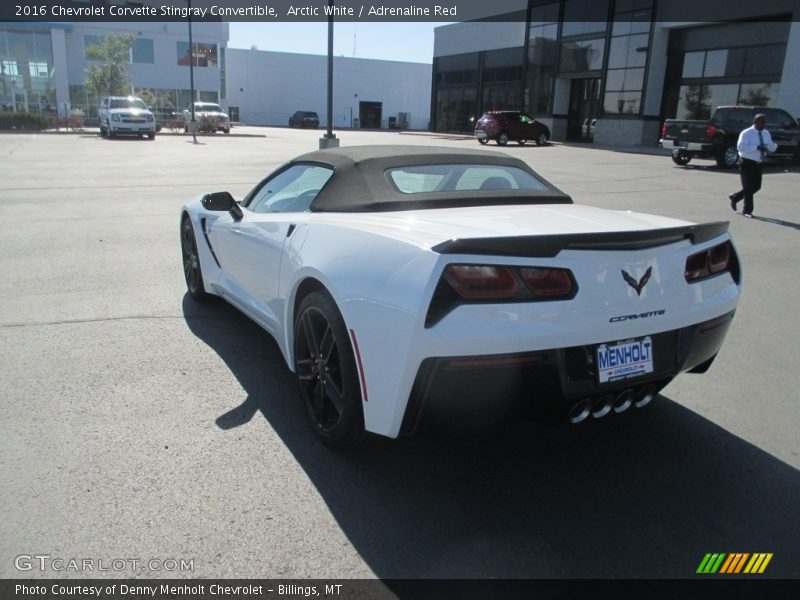 Arctic White / Adrenaline Red 2016 Chevrolet Corvette Stingray Convertible