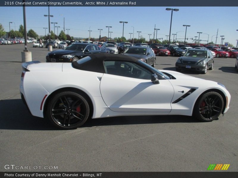 Arctic White / Adrenaline Red 2016 Chevrolet Corvette Stingray Convertible
