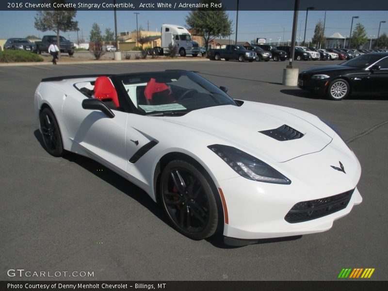 Arctic White / Adrenaline Red 2016 Chevrolet Corvette Stingray Convertible