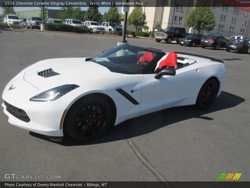 Arctic White / Adrenaline Red 2016 Chevrolet Corvette Stingray Convertible