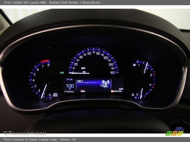 Radiant Silver Metallic / Ebony/Ebony 2016 Cadillac SRX Luxury AWD