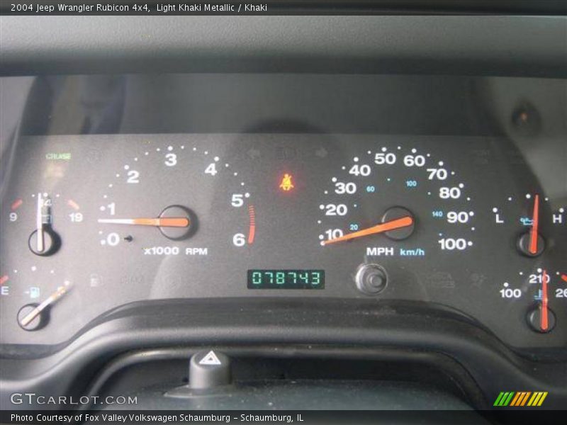 Light Khaki Metallic / Khaki 2004 Jeep Wrangler Rubicon 4x4