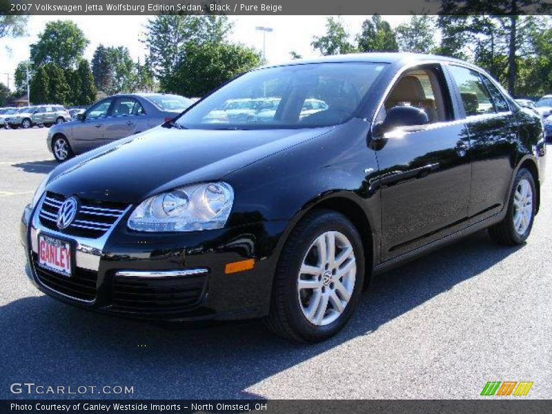Black / Pure Beige 2007 Volkswagen Jetta Wolfsburg Edition Sedan
