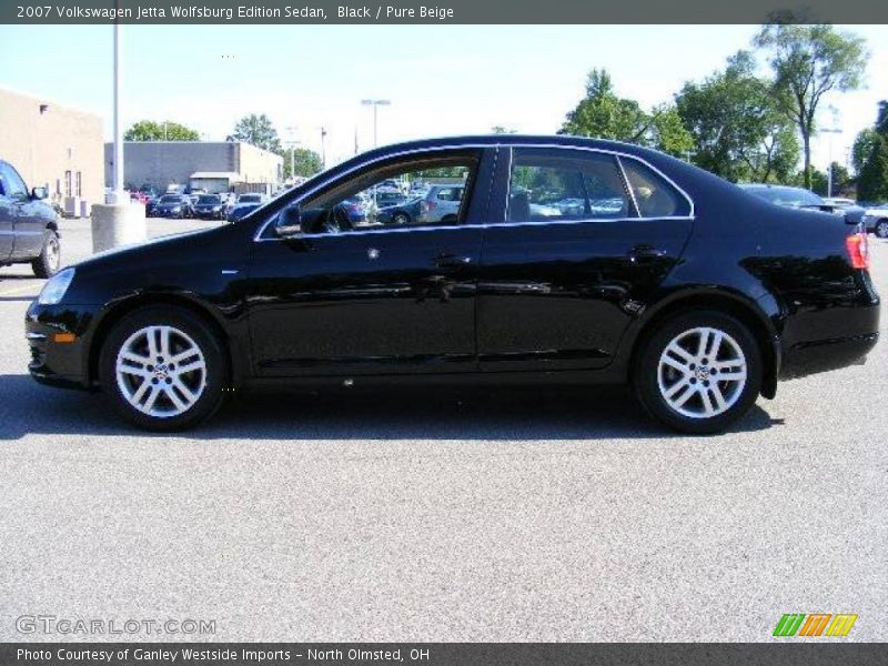 Black / Pure Beige 2007 Volkswagen Jetta Wolfsburg Edition Sedan