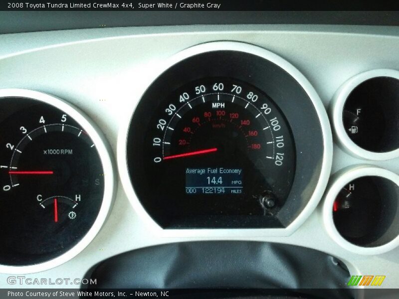 Super White / Graphite Gray 2008 Toyota Tundra Limited CrewMax 4x4