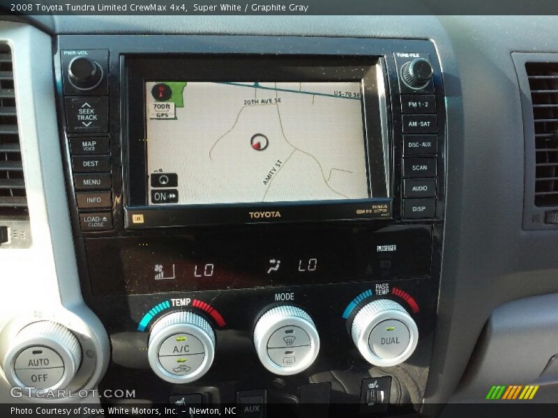 Super White / Graphite Gray 2008 Toyota Tundra Limited CrewMax 4x4