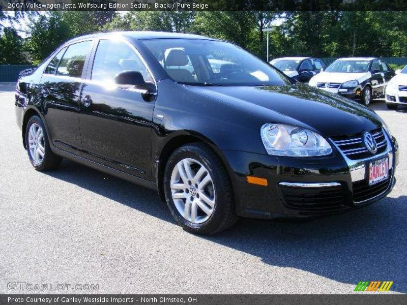 Black / Pure Beige 2007 Volkswagen Jetta Wolfsburg Edition Sedan