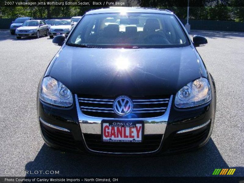 Black / Pure Beige 2007 Volkswagen Jetta Wolfsburg Edition Sedan