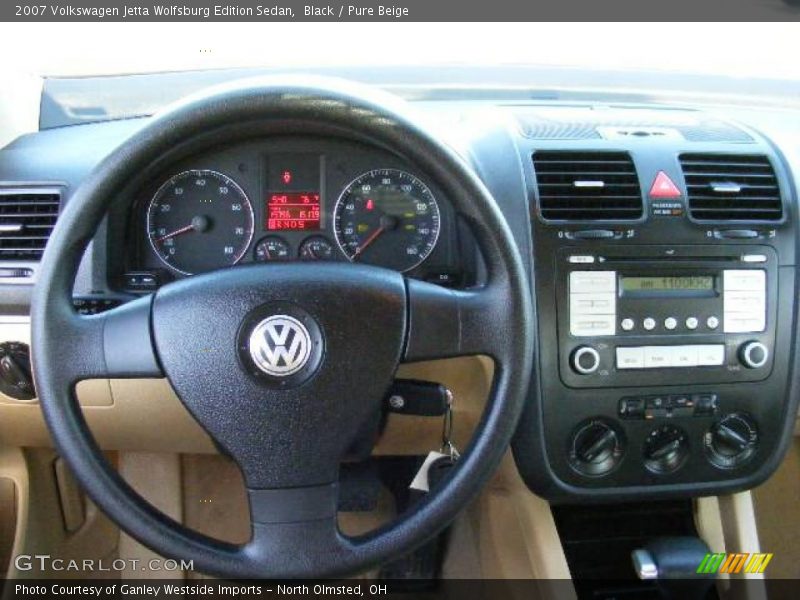 Black / Pure Beige 2007 Volkswagen Jetta Wolfsburg Edition Sedan