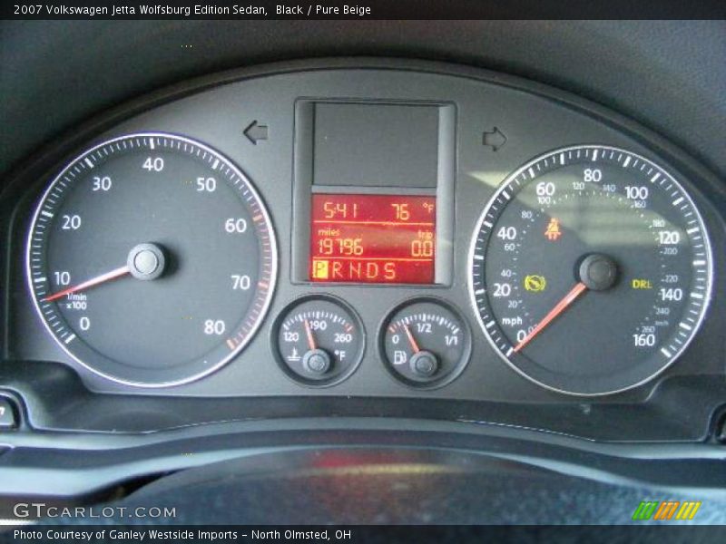 Black / Pure Beige 2007 Volkswagen Jetta Wolfsburg Edition Sedan