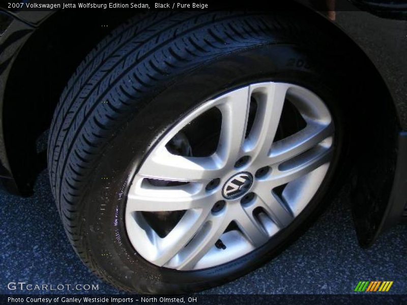 Black / Pure Beige 2007 Volkswagen Jetta Wolfsburg Edition Sedan