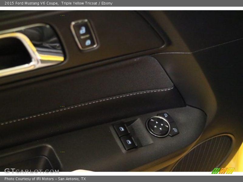 Triple Yellow Tricoat / Ebony 2015 Ford Mustang V6 Coupe