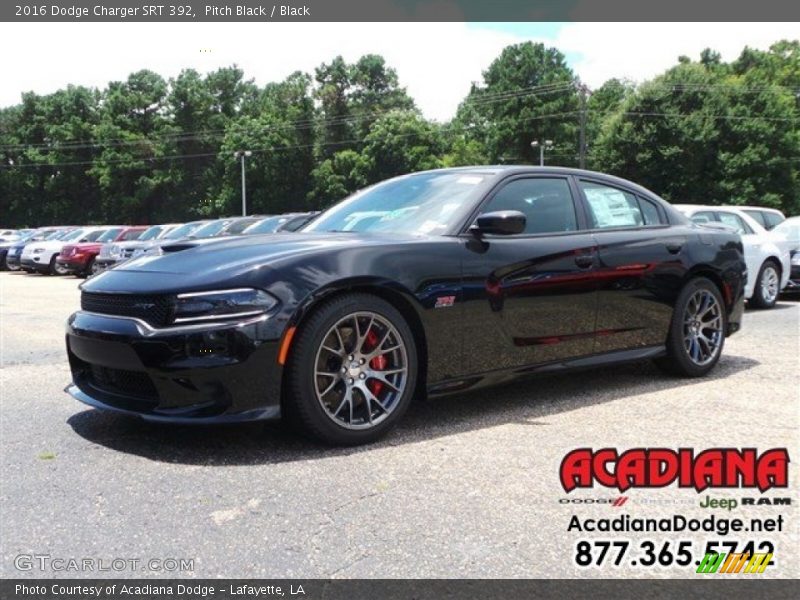 Pitch Black / Black 2016 Dodge Charger SRT 392