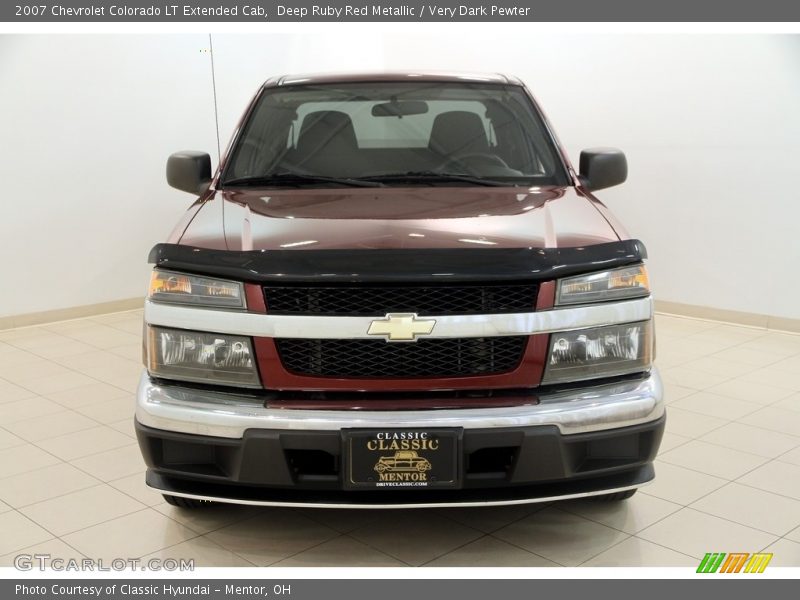 Deep Ruby Red Metallic / Very Dark Pewter 2007 Chevrolet Colorado LT Extended Cab
