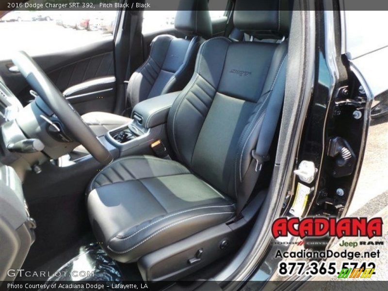 Pitch Black / Black 2016 Dodge Charger SRT 392
