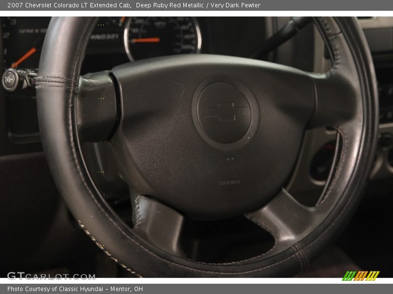 Deep Ruby Red Metallic / Very Dark Pewter 2007 Chevrolet Colorado LT Extended Cab